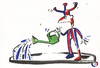 Cartoon: CARTOONIST GARDEN (small) by Kestutis tagged cartoonist,garden,spring,frühling,humor,kestutis,lithuania