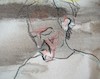 Cartoon: Ceslovas Polonskis (small) by Kestutis tagged sketch art kunst kestutis lithuania watercolor