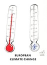 Cartoon: CLIMATE NEWS (small) by Kestutis tagged europe,climate,change,meteorology,snow,cold,kestutis,lithuania,winter,temperature,news