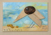 Cartoon: Crow and Walnut (small) by Kestutis tagged dada postcard kestutis lithuania crow painting