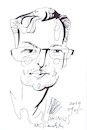 Cartoon: Dainius Radzevicius (small) by Kestutis tagged journalists,kestutis,lithuania,sketch