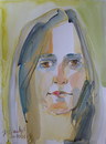 Cartoon: Daiva (small) by Kestutis tagged watercolor sketch portrait kestutis lithuania