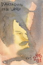 Cartoon: DArtagnan at the window (small) by Kestutis tagged dada,postcard,kuns,art,kestutis,lithuania,dartagnan