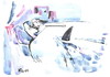 Cartoon: DREAM (small) by Kestutis tagged sex bed woman man sleep dream shark