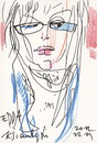 Cartoon: edda von sinnen 3. Sketch (small) by Kestutis tagged edda von sinnen kestutis lithuania sketch winter