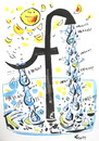 Cartoon: FACEBOOK (small) by Kestutis tagged facebook ocean drop tropfen hello sun sonne infinity unendlichkeit