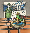 Cartoon: FOUNTAIN (small) by Kestutis tagged angler fountain city stadt fish summer kestutis lithuania