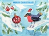 Cartoon: FROHE WEIHNACHTEN! (small) by Kestutis tagged merry,christmas,frohe,winter,bird,weinachten,kestutis,lithuania