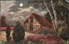 Cartoon: Full Moon. Walk in the moonlight (small) by Kestutis tagged dada,postcard,kestutis,lithuania,moon,postage,stamps,comic