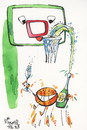 Cartoon: Good luck! (small) by Kestutis tagged good,luck,fans,new,year,sports,humor,basketball,christmas,champagne,kestutis,lithuania