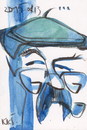 Cartoon: Günter Grass Gläser (small) by Kestutis tagged günter grass gläser germany deutschland europa literatur schriftsteller autor künstler rohr pipe postcard kestutis lithuania glasses