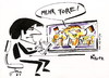 Cartoon: Joachim Löw. MEETING (small) by Kestutis tagged joachim,jogi,loew,sitzung,meeting,deutschland,coach,beer,bier,tv,fernseher,greece,germany,fußball,football,soccer,fussball,2012,fans,euro