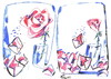 Cartoon: LETTERS (small) by Kestutis tagged letters rose