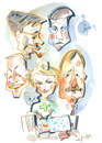 Cartoon: LITHUANIAN POLITICIANS (small) by Kestutis tagged book,illustration,politicians,caricature,kestutis,lithuania