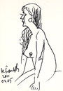 Cartoon: Model and students. Sketch (small) by Kestutis tagged sketch model art kunst kestutis siaulytis lithuania