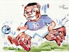 Cartoon: Octopus Kylian Mbappe (small) by Kestutis tagged octopus kestutis lithuania mbappe football soccer world cuo qatar fifa 2022