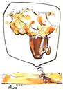 Cartoon: OKTOBERFEST - 7. AFRICA (small) by Kestutis tagged beer,bier,africa,oktoberfest,kestutis,siaulytis,lithuania,adventure,traveler,desert,wüste,glass,foam,schaum,becher