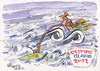 Cartoon: OLYMPIC ISLAND. Bicycle (small) by Kestutis tagged olympic,island,bicycle,london,2012,summer,sport,athletics,ocean,palm,kestutis,siaulytis,lithuania,hurricane,storm,desert,tide,wind