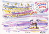 Cartoon: OLYMPIC ISLAND. High jump (small) by Kestutis tagged high jump olympic island mirage london 2012 summer sport desert siaulytis kestutis lithuania ocean athletics audience fans stadium
