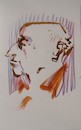 Cartoon: Painter Gintautas Vasionis (small) by Kestutis tagged sketch art kunst kestutis lithuania