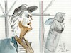 Cartoon: Painter Vidas (small) by Kestutis tagged paiter,artist,art,kunst,culture,kestutis,lithuania,sketch