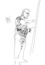 Cartoon: Painters and model. 12 (small) by Kestutis tagged sketch painter model kestutis lithuania