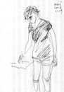 Cartoon: Painters and model. 16 (small) by Kestutis tagged model,sketch,kestutis,lithuania,art,kunst