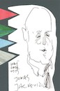 Cartoon: Poet Jonas Jackevicius (small) by Kestutis tagged postcard sketch kestutis lithuania