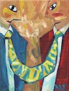 Cartoon: Politicians (small) by Kestutis tagged politicians,acrylic,kestutis,lithuania,art,kunst