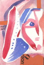 Cartoon: Portrait. Search for truth (small) by Kestutis tagged dada,postcard,kestutis,lithuania,truth,portrait