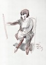 Cartoon: Sketch art. Artist and model 7 (small) by Kestutis tagged sketch,art,kunst,artist,model,kestutis,lithuania