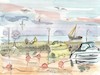 Cartoon: Sketch art. Summer plein airs 2 (small) by Kestutis tagged sketch summer plein airs art kunst kestutis lithuania