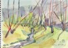 Cartoon: Spring at the mill creek (small) by Kestutis tagged spring mill sketch art kunst kestutis lithuania