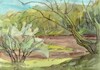 Cartoon: Spring in Vilnius 2 (small) by Kestutis tagged vilnius spring art landscape kunst kestutis lithuania