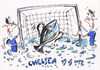 Cartoon: SUCCESS. CHELSEA 2012 (small) by Kestutis tagged soccer football success fußball fussball goal cup fish chelsea bayern champions league munich penalty uefa final sport