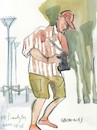 Cartoon: Summer etudes. Photographer (small) by Kestutis tagged sketch summer etude photographer kestutis lithuania