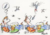 Cartoon: SUMMER HAPPENING (small) by Kestutis tagged beer,bird,summer,happening,saturday,kestutis,lithuania