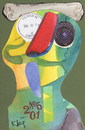 Cartoon: Sweet dreams! (small) by Kestutis tagged dada postcard dream kestutis lithuania art kunst