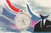 Cartoon: Time dimension (small) by Kestutis tagged dada postcard time eu europe dimension kestutis lithuania