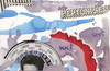 Cartoon: Time dimension II (small) by Kestutis tagged dada postcard eu europe time dimension art kunst kestutis lithuania