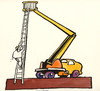 Cartoon: TO WORK (small) by Kestutis tagged work,worker,arbeiter,technique