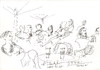 Cartoon: Torun. Evening. Street cafe (small) by Kestutis tagged evening street cafe poland sketch summer kestutis