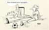 Cartoon: Trauma (small) by Kestutis tagged trauma football soccer kestutis lithuania