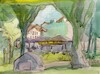 Cartoon: Vilnius in the summer 3 (small) by Kestutis tagged sketch,kestutis,lithuania,vilnius