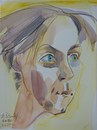 Cartoon: Vita (small) by Kestutis tagged watercolor sketch kestutis lithuania portrait