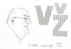 Cartoon: Vytautas Zeimantas (small) by Kestutis tagged sketch,kestutis,lithuania