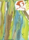 Cartoon: Watercolor form (small) by Kestutis tagged dada watercolor form kestutis lithuania art kunst