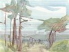 Cartoon: Watercolor plein air 3 (small) by Kestutis tagged sea watercolor pleinair kestutis lithuania