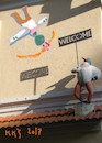 Cartoon: WELCOME.  Autumn in Vilnius (small) by Kestutis tagged vilnius,observagraphics,autumn,kestutis,lithuania