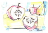 Cartoon: WHERE CLOCKS ARE HIDING (small) by Kestutis tagged seeds,clock,apfel,apple,time,hour,zeit